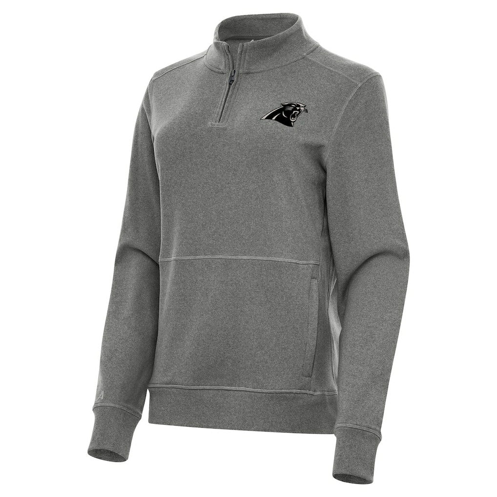 NFL Carolina Panthers Antigua Women's Crush Quarter-Zip Top