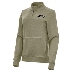 NFL Seattle Seahawks Antigua Women's Crush Quarter-Zip Top