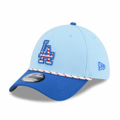 Los Angeles Dodgers 2025 Fourth of July 39THIRTY Flex Hat - Light Blue/Royal | New Era