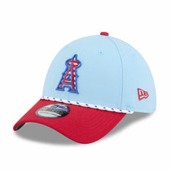 Los Angeles Angels 2025 Fourth of July 39THIRTY Flex Hat - Light Blue/Red | New Era