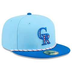 Colorado Rockies 2025 Fourth of July 59FIFTY Fitted Hat - Light Blue/Blue | New Era