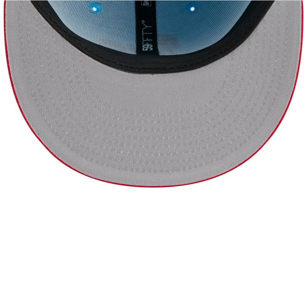 Athletics 2025 Fourth of July 59FIFTY Fitted Hat - Light Blue/Red | New Era