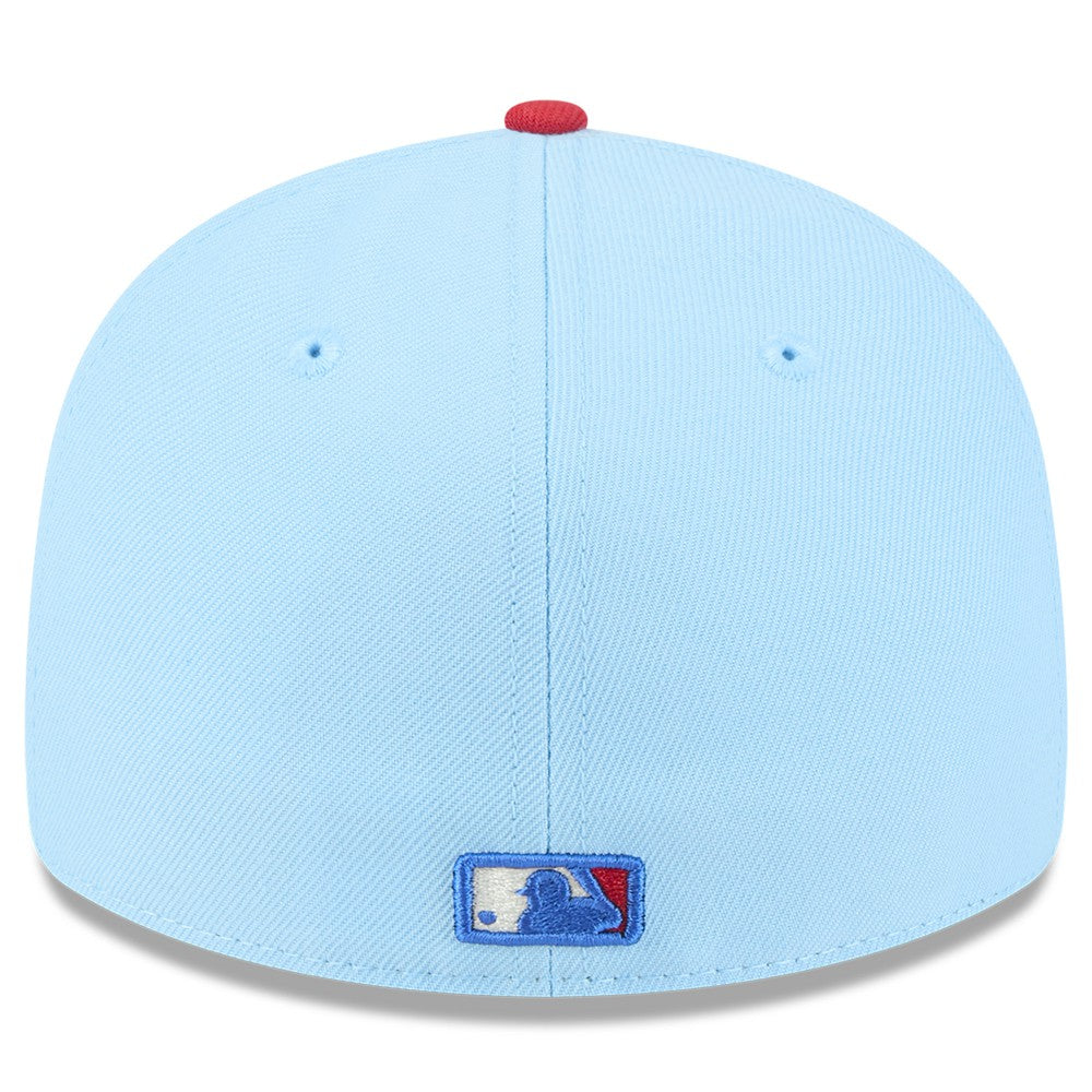 Los Angeles Angels 2025 Fourth of July Low Profile 59FIFTY Fitted Hat - Light Blue/Red | New Era