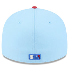 Los Angeles Angels 2025 Fourth of July Low Profile 59FIFTY Fitted Hat - Light Blue/Red | New Era