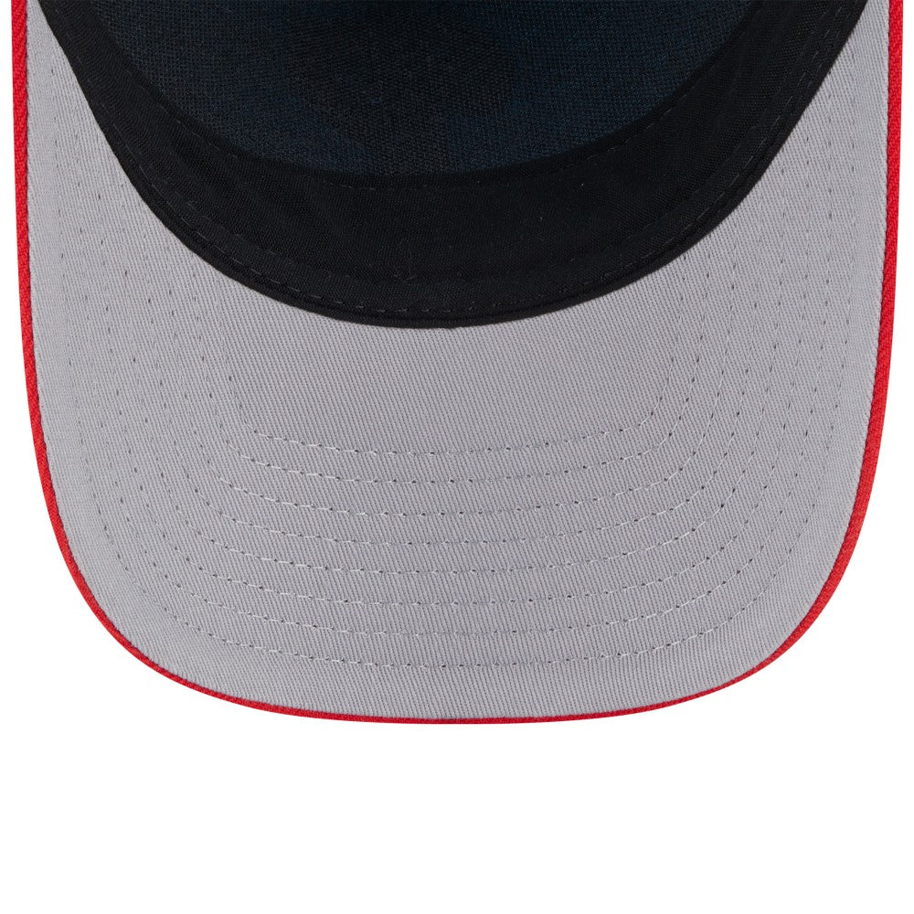 Miami Marlins 2025 Fourth of July 9FORTY A-Frame M-Crown Adjustable Trucker Hat - Light Blue/Red | New Era