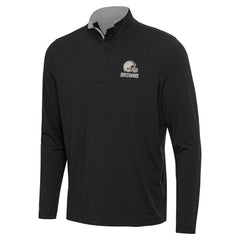 NFL Cleveland Browns Antigua Content Quarter-Zip Pullover Top