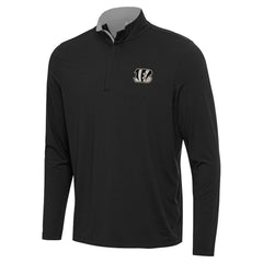 NFL Cincinnati Bengals Antigua Content Quarter-Zip Pullover Top