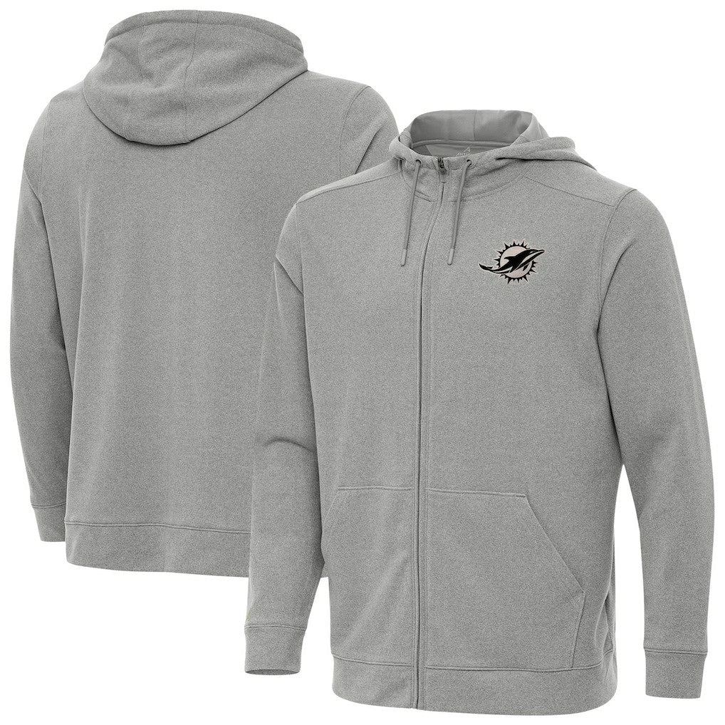 NFL Miami Dolphins Antigua Effortless Full-Zip Hoodie Jacket