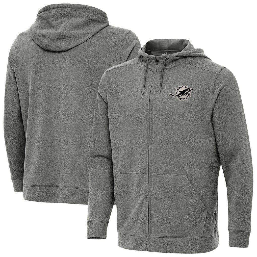 NFL Miami Dolphins Antigua Effortless Full-Zip Hoodie Jacket
