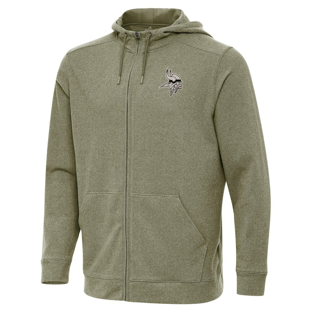 NFL Minnesota Vikings Antigua Effortless Full-Zip Hoodie Jacket
