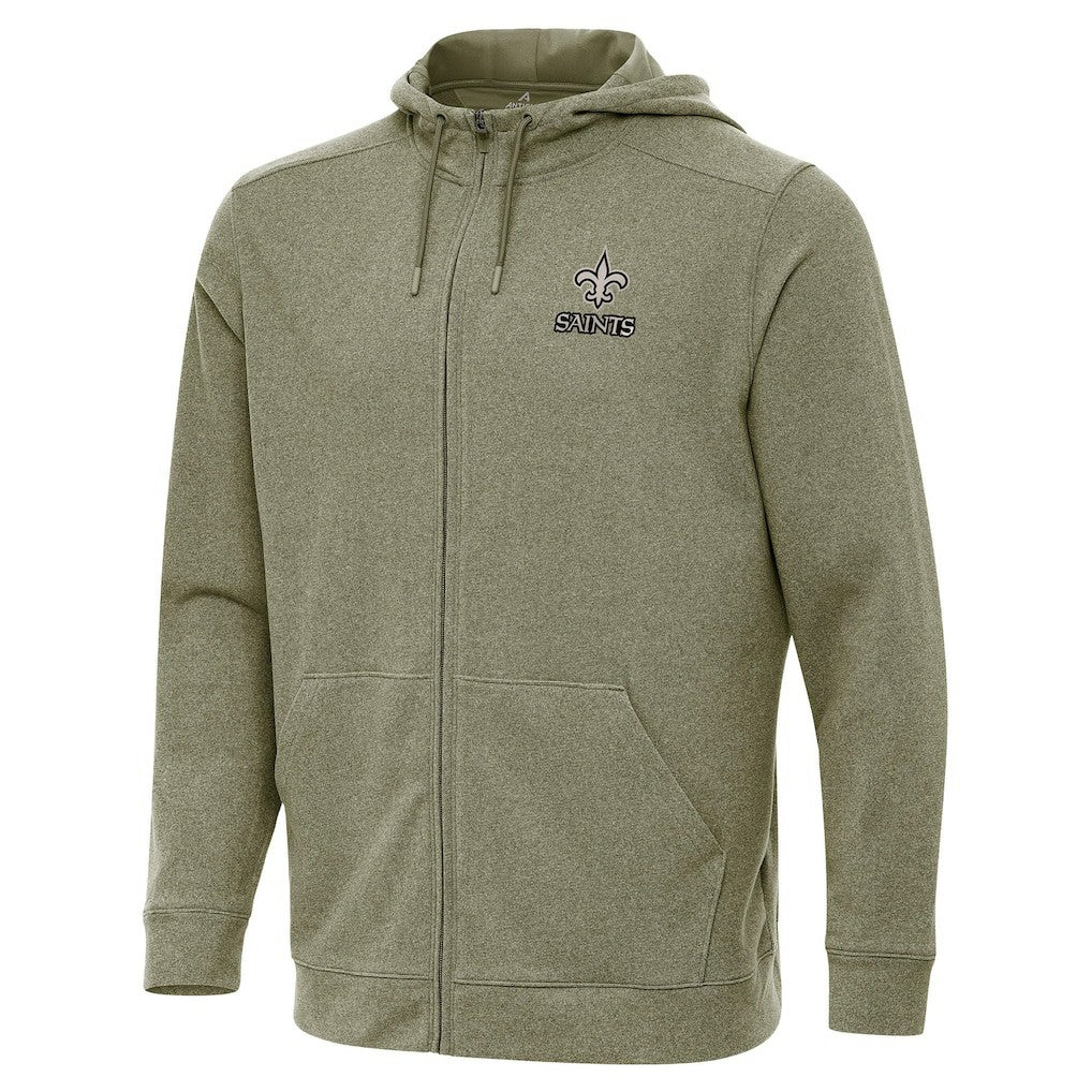 NFL New Orleans Saints Antigua Effortless Full-Zip Hoodie Jacket