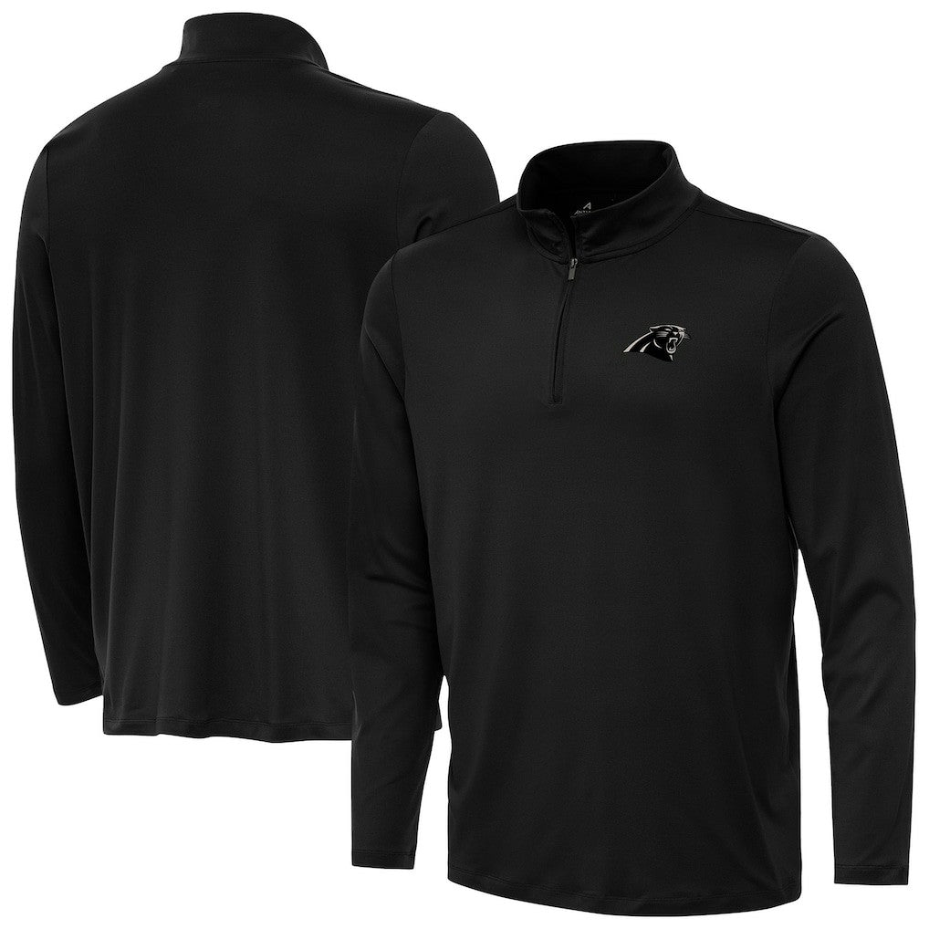 NFL Carolina Panthers Antigua Reprocess Quarter-Zip Top