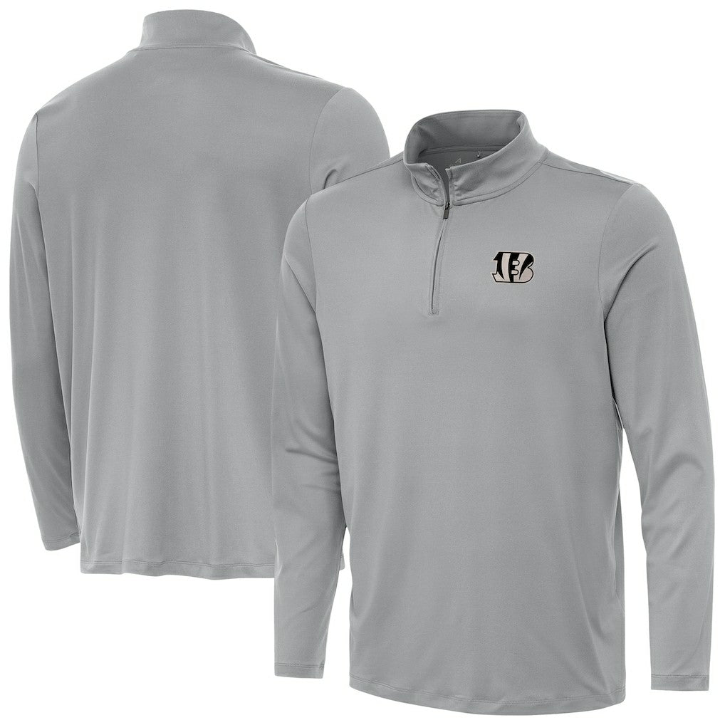 NFL Cincinnati Bengals Antigua Reprocess Quarter-Zip Top