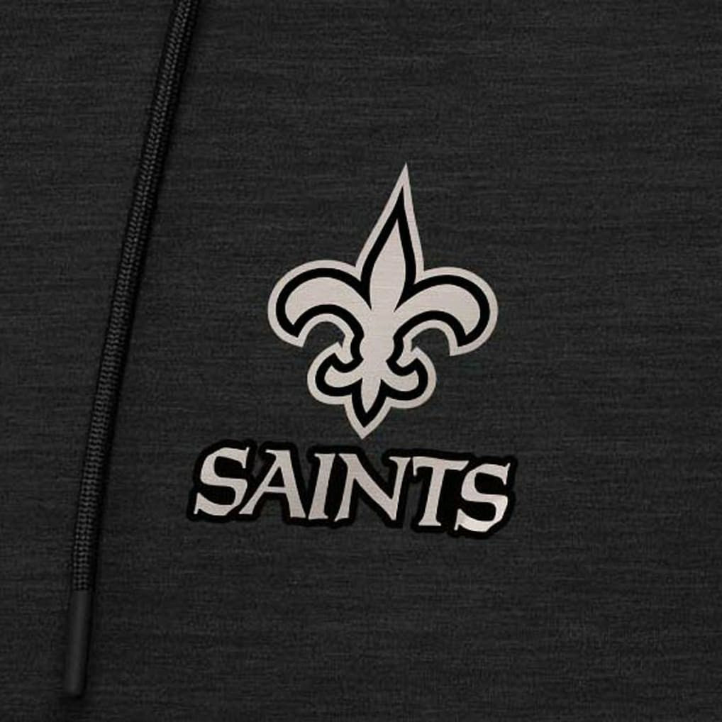 NFL New Orleans Saints Antigua Spikes Raglan Quarter-Zip Hoodie