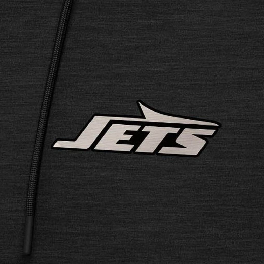 NFL New York Jets Antigua Spikes Raglan Quarter-Zip Hoodie