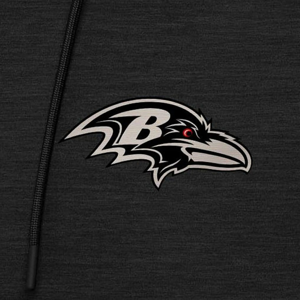 NFL Baltimore Ravens Antigua Spikes Raglan Quarter-Zip Hoodie
