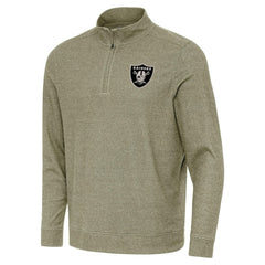 NFL Las Vegas Raiders Antigua Subtle Quarter-Zip Top