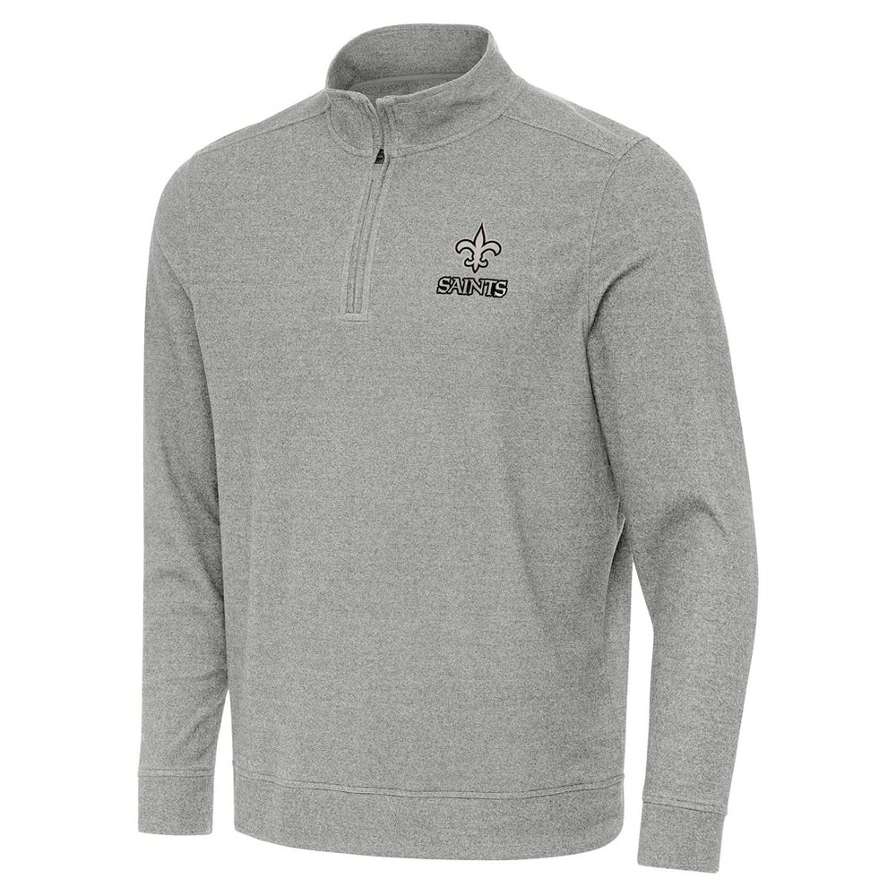 NFL New Orleans Saints Antigua Subtle Quarter-Zip Top