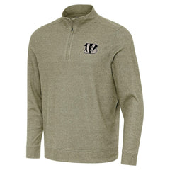 NFL Cincinnati Bengals Antigua Subtle Quarter-Zip Top