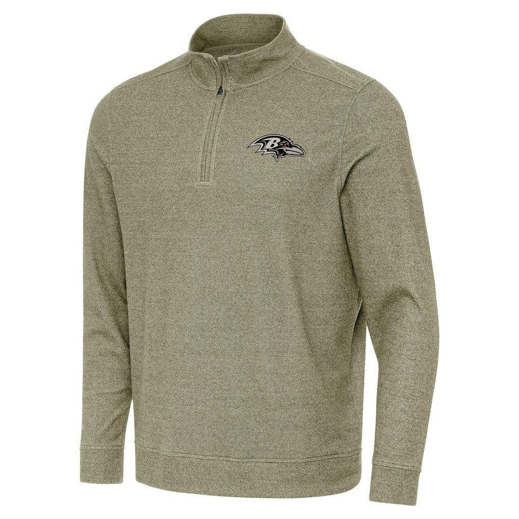 NFL Baltimore Ravens Antigua Subtle Quarter-Zip Top