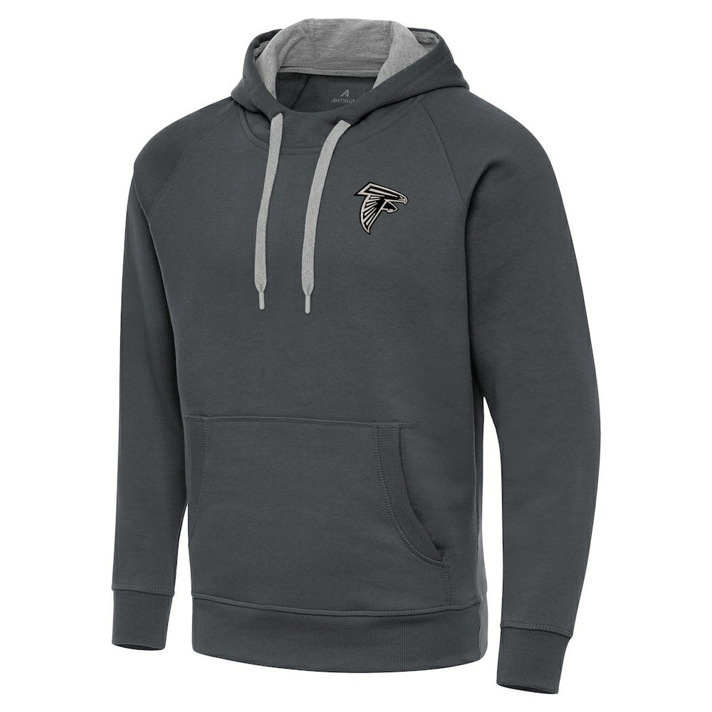NFL Atlanta Falcons Antigua Brushed Carbon Victory Pullover Hoodie