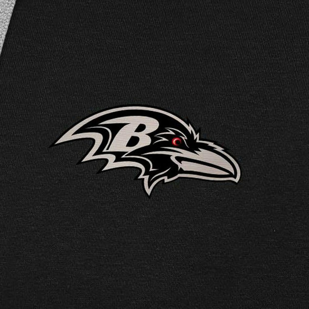 NFL Baltimore Ravens Antigua Brushed Carbon Victory Pullover Hoodie