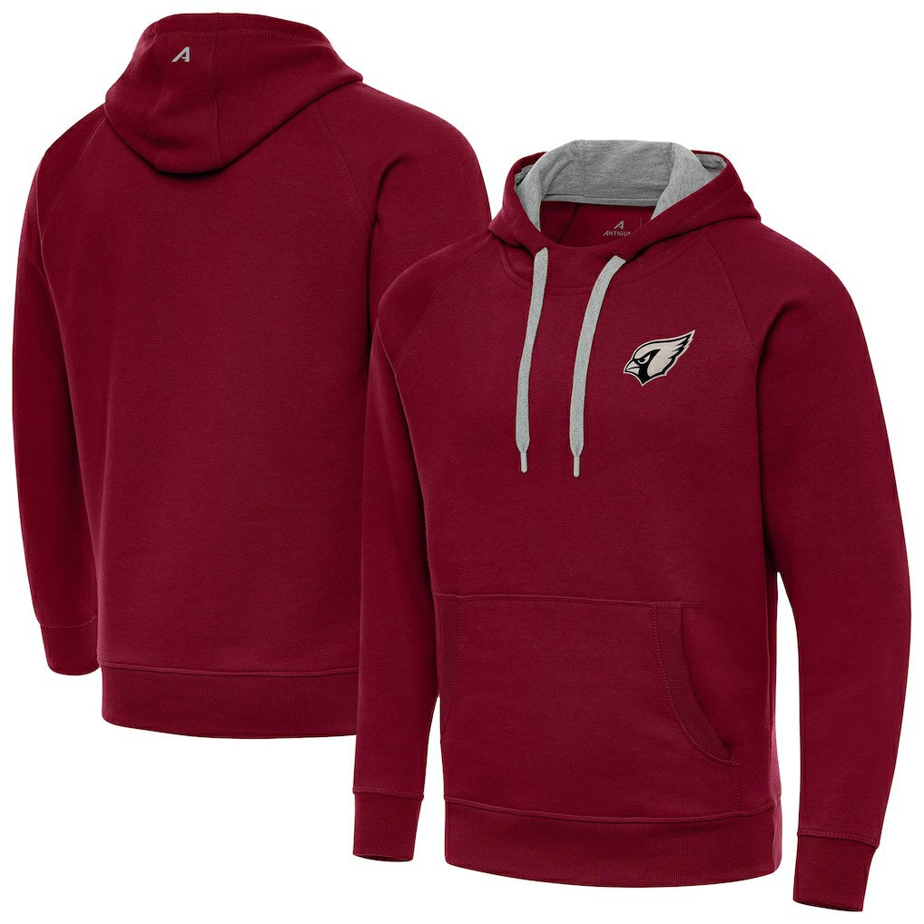NFL Arizona Cardinals Antigua Brushed Carbon Victory Pullover Hoodie