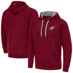 NFL Arizona Cardinals Antigua Brushed Carbon Victory Pullover Hoodie