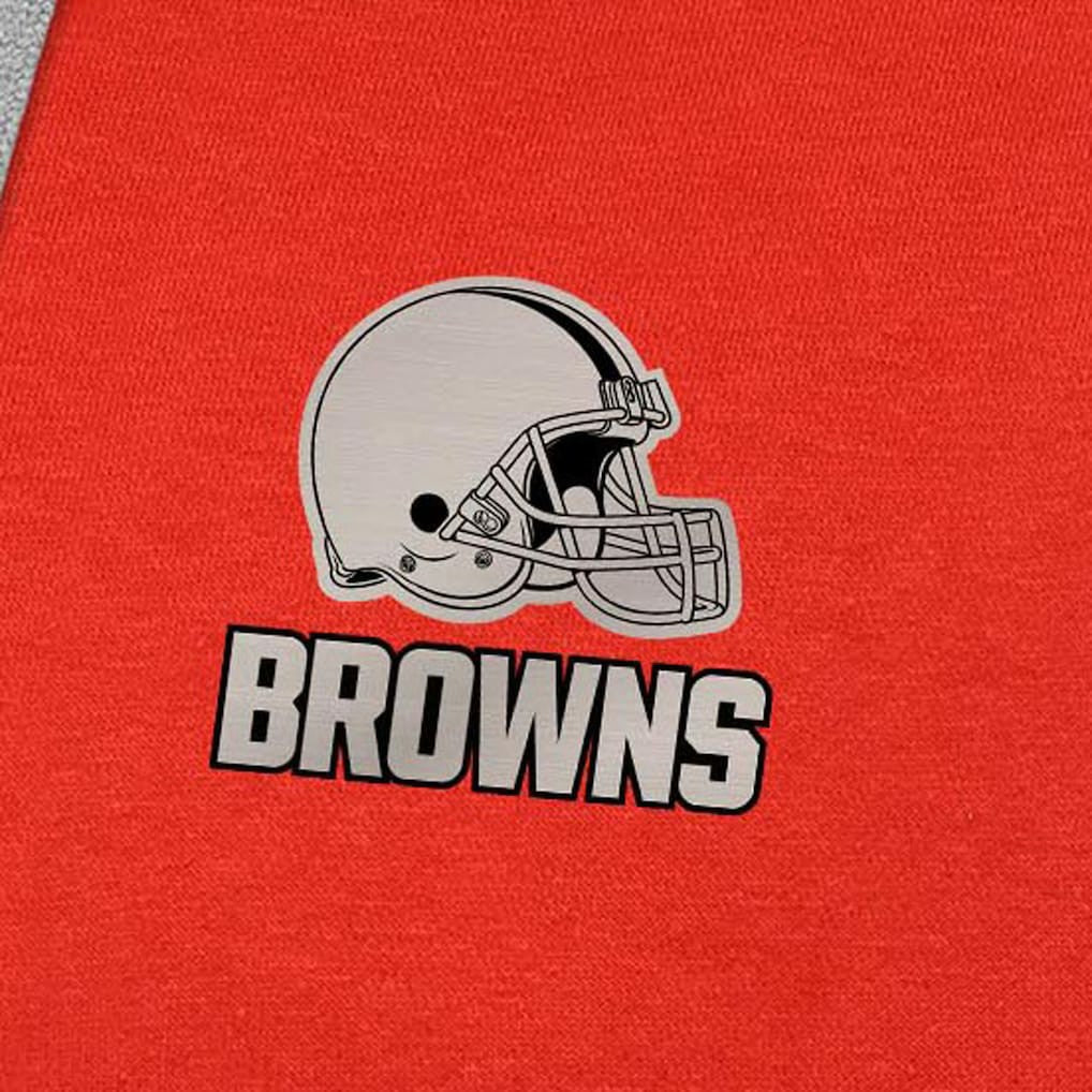 NFL Cleveland Browns Antigua Brushed Carbon Victory Pullover Hoodie