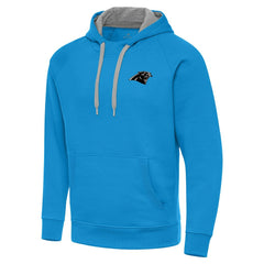 NFL Carolina Panthers Antigua Brushed Carbon Victory Pullover Hoodie