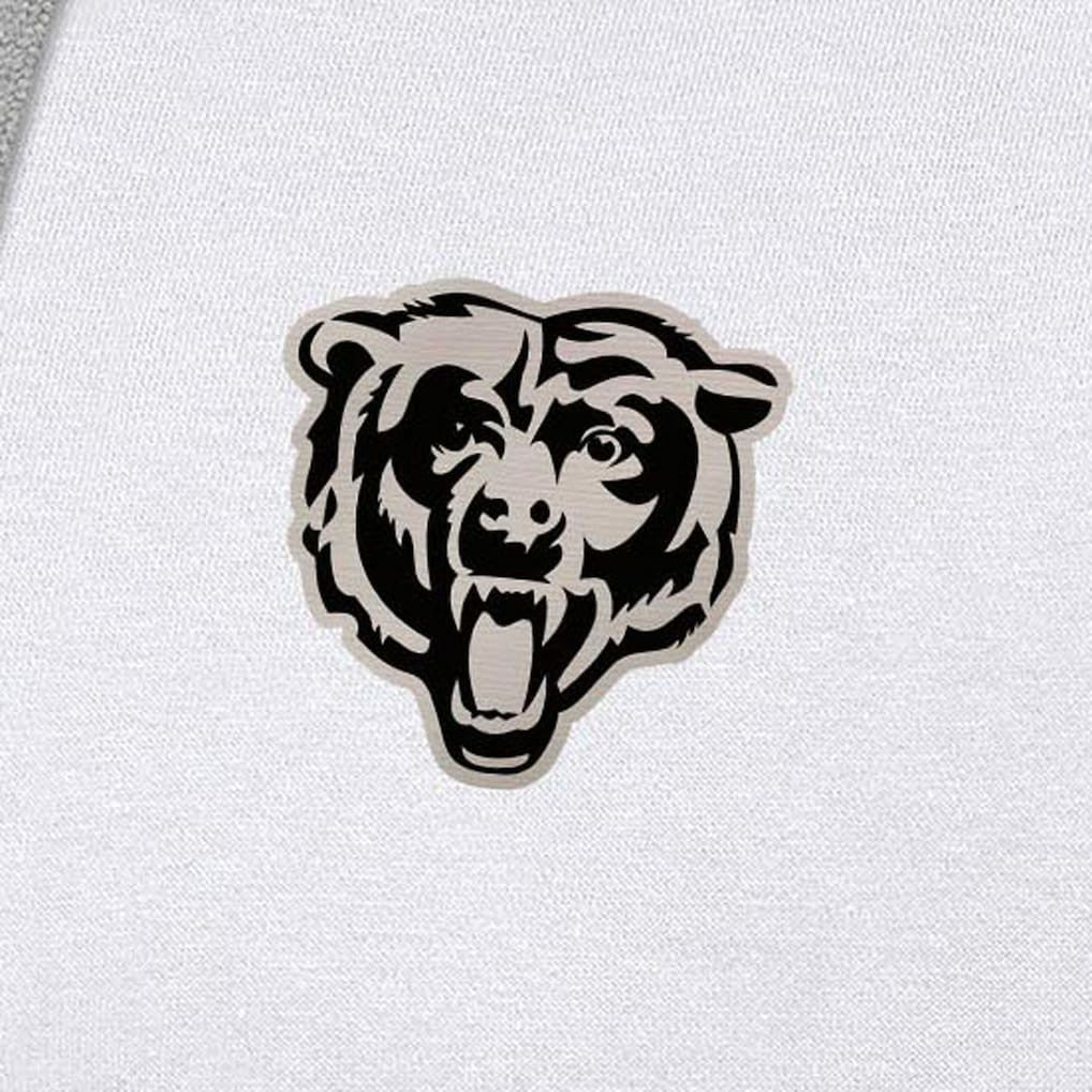 NFL Chicago Bears Antigua Brushed Carbon Victory Pullover Hoodie