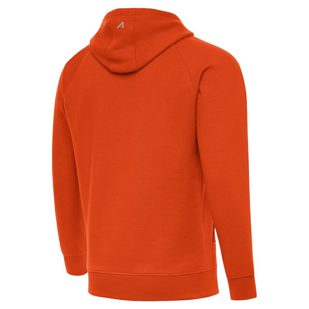 NFL Chicago Bears Antigua Brushed Carbon Victory Pullover Hoodie