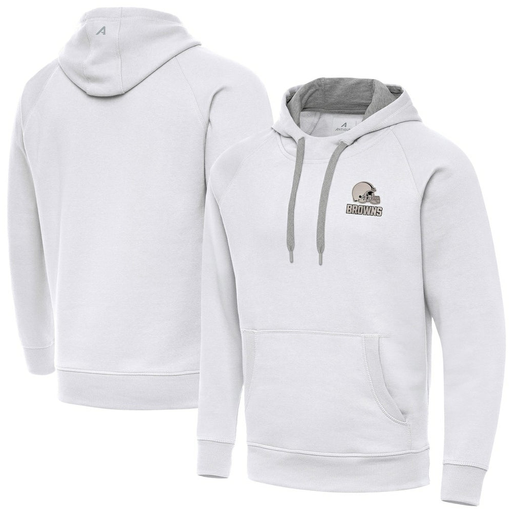 NFL Cleveland Browns Antigua Brushed Carbon Victory Pullover Hoodie