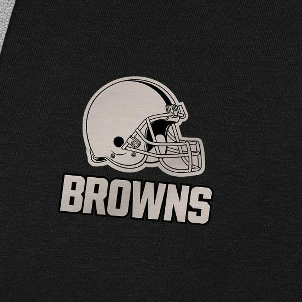 NFL Cleveland Browns Antigua Brushed Carbon Victory Pullover Hoodie