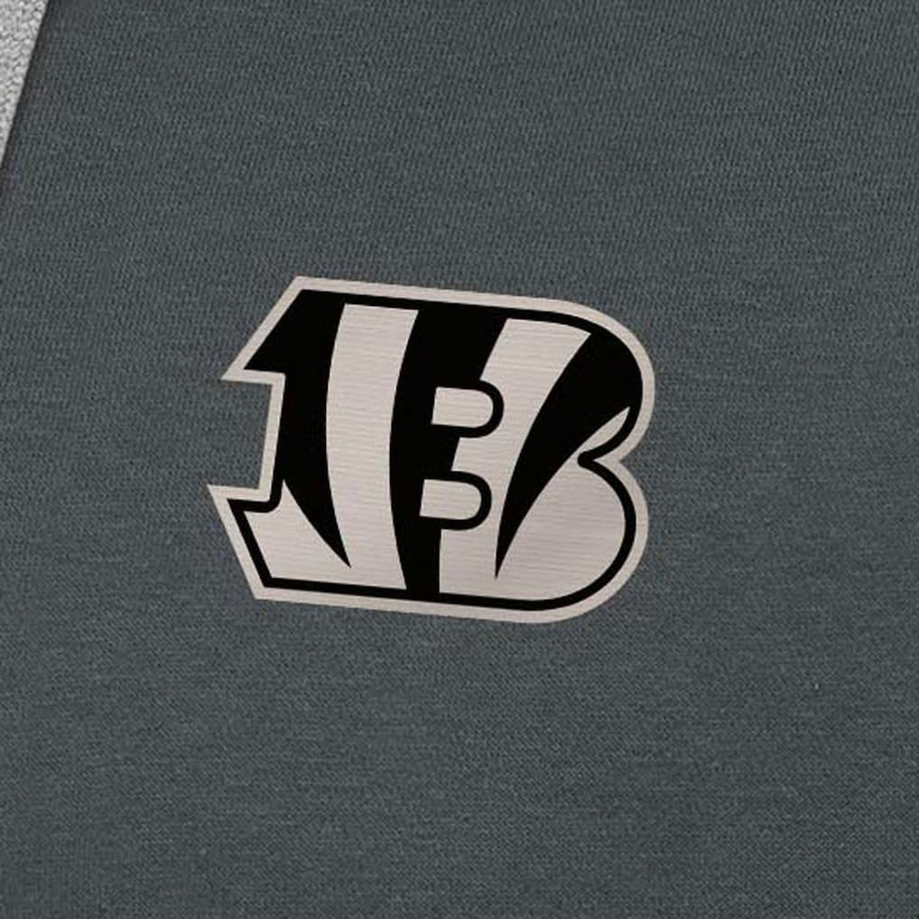 NFL Cincinnati Bengals Antigua Brushed Carbon Victory Pullover Hoodie