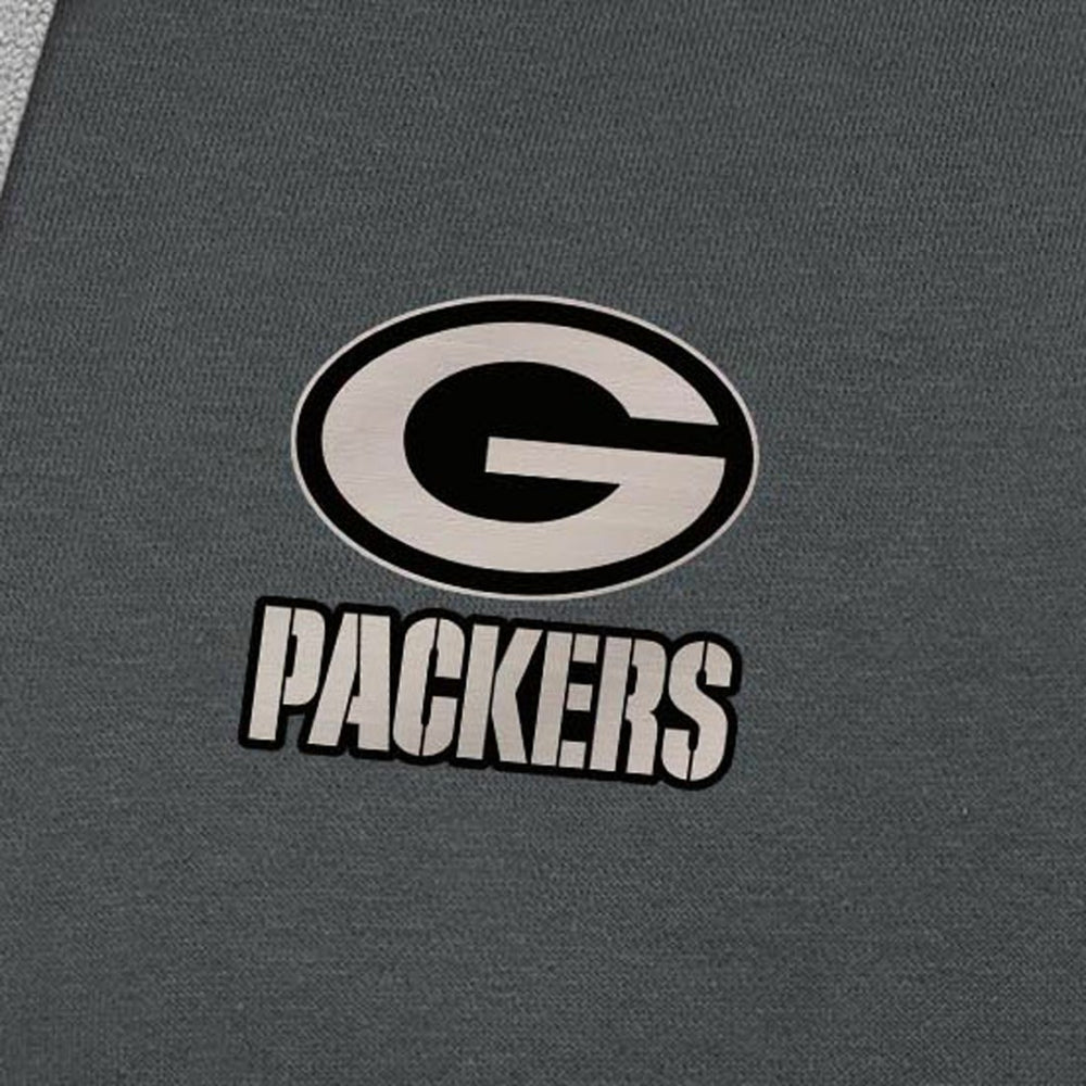 NFL Green Bay Packers Antigua Brushed Carbon Victory Pullover Hoodie