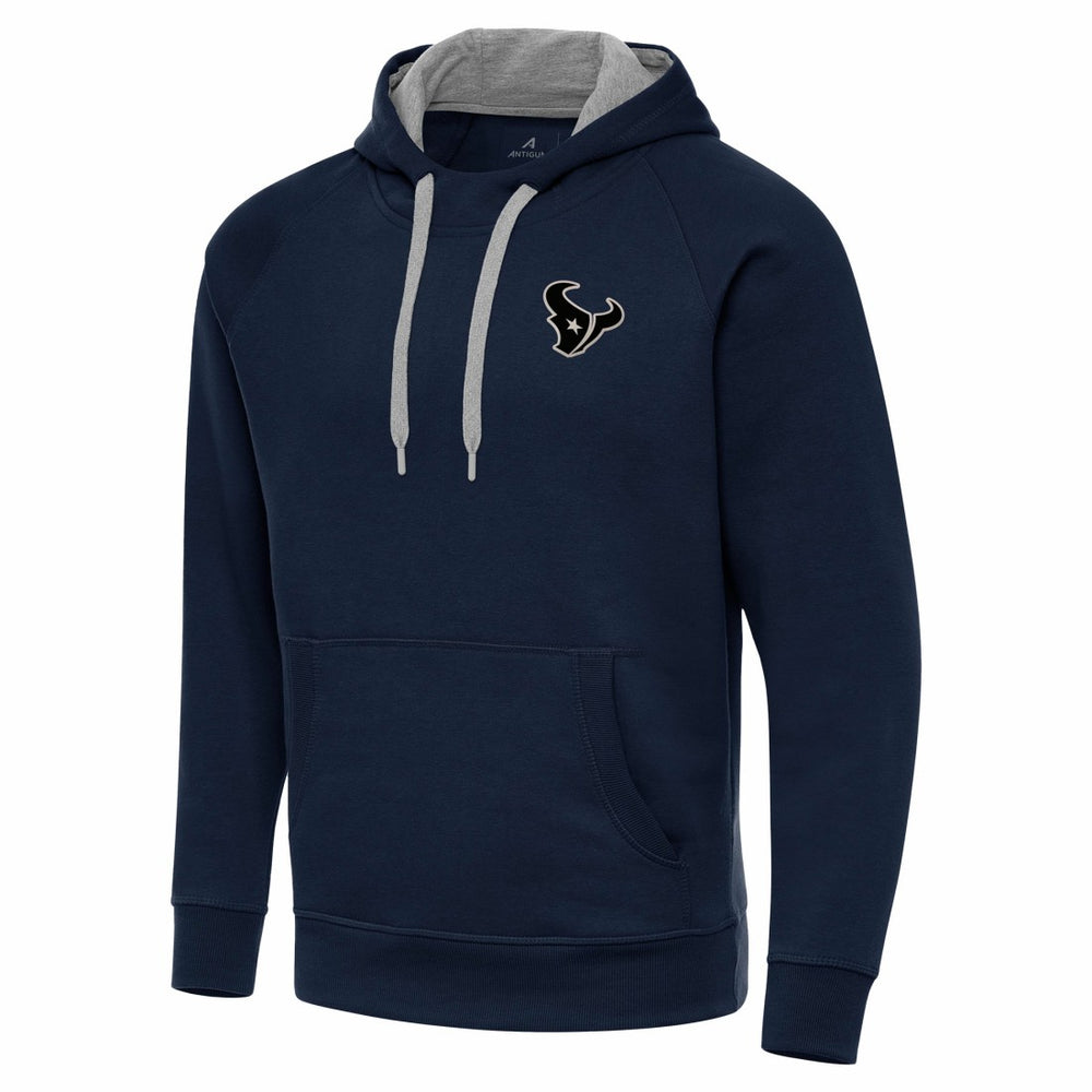 NFL Houston Texans Antigua Brushed Carbon Victory Pullover Hoodie