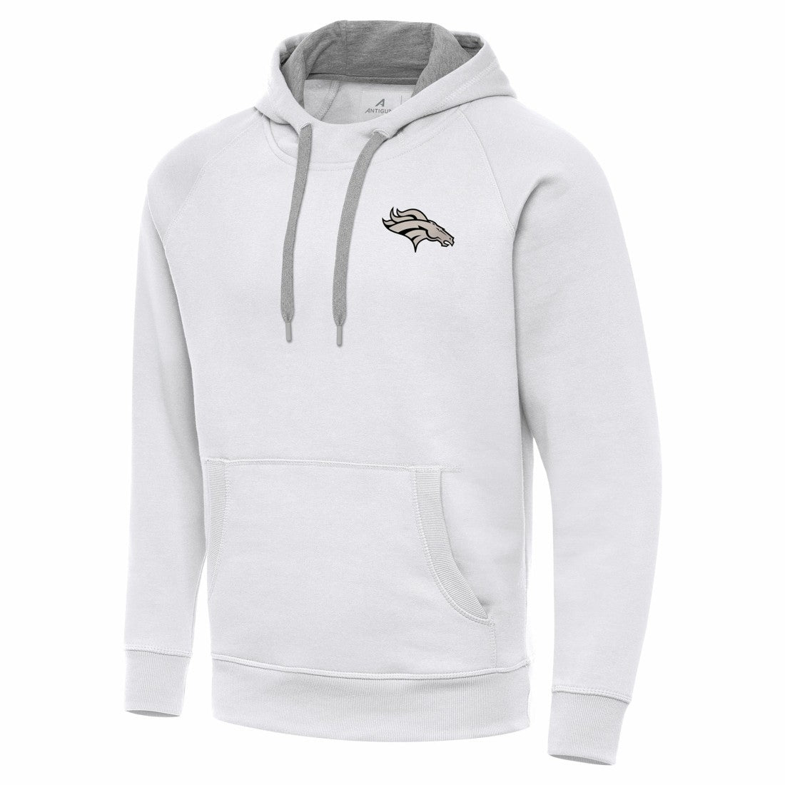 NFL Denver Broncos Antigua Brushed Carbon Victory Pullover Hoodie