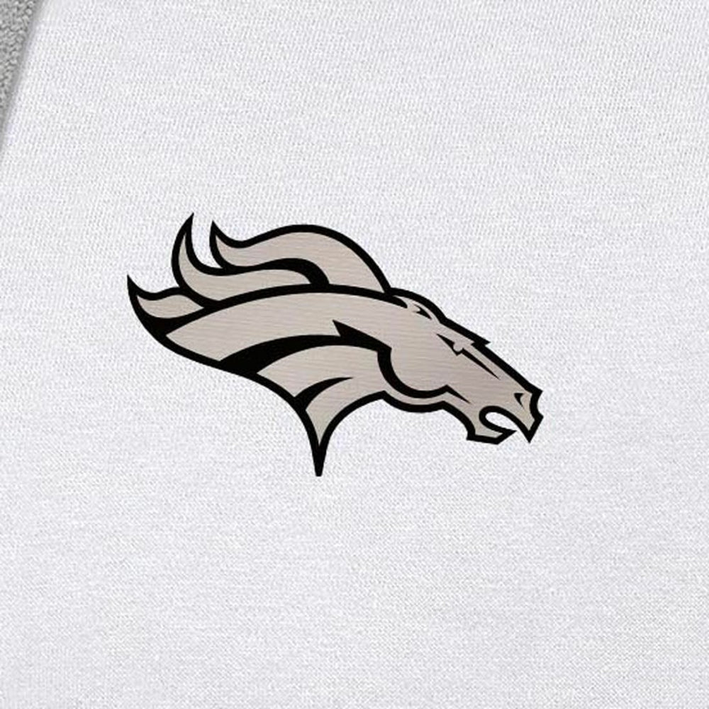 NFL Denver Broncos Antigua Brushed Carbon Victory Pullover Hoodie