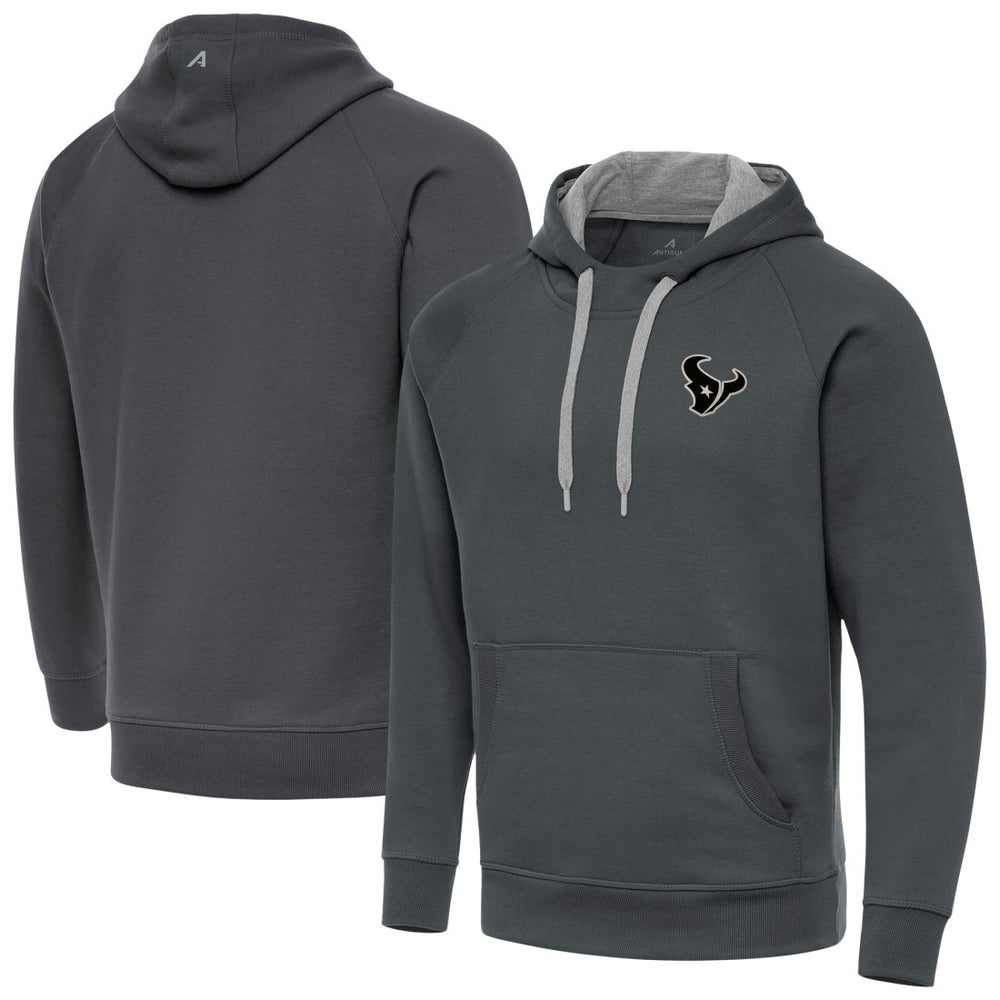 NFL Houston Texans Antigua Brushed Carbon Victory Pullover Hoodie