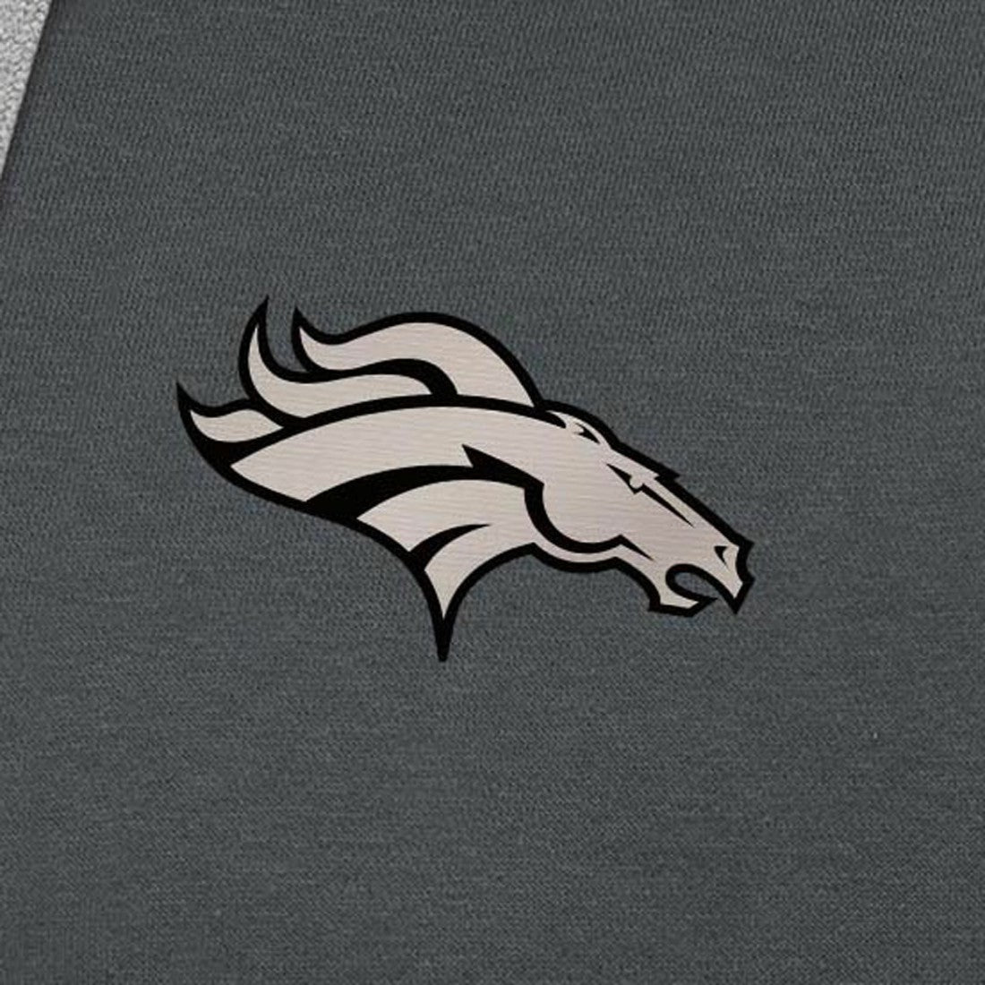 NFL Denver Broncos Antigua Brushed Carbon Victory Pullover Hoodie