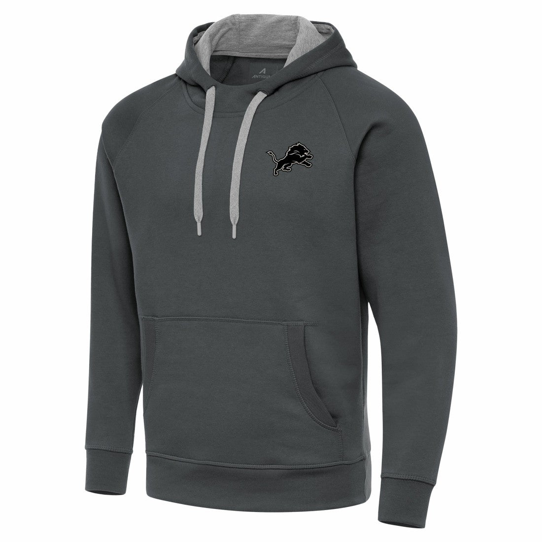 NFL Detroit Lions Antigua Brushed Carbon Victory Pullover Hoodie