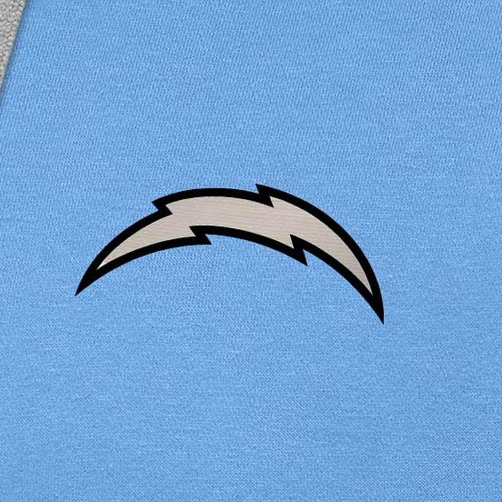 NFL Los Angeles Chargers Antigua Brushed Carbon Victory Pullover Hoodie