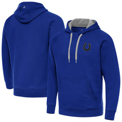 NFL Indianapolis Colts Antigua Brushed Carbon Victory Pullover Hoodie
