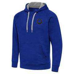 NFL Indianapolis Colts Antigua Brushed Carbon Victory Pullover Hoodie