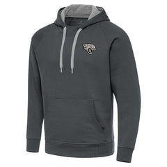 NFL Jacksonville Jaguars Antigua Brushed Carbon Victory Pullover Hoodie