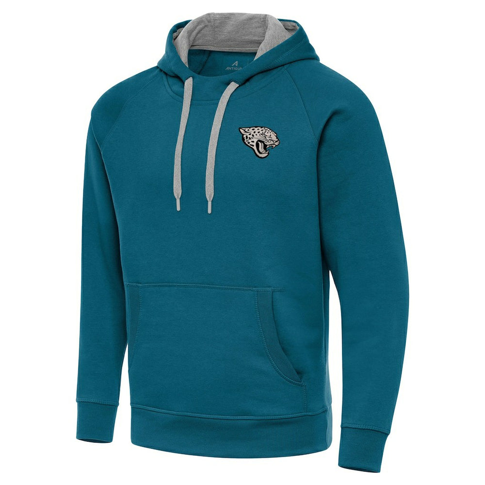NFL Jacksonville Jaguars Antigua Brushed Carbon Victory Pullover Hoodie