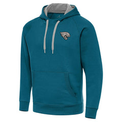 NFL Jacksonville Jaguars Antigua Brushed Carbon Victory Pullover Hoodie