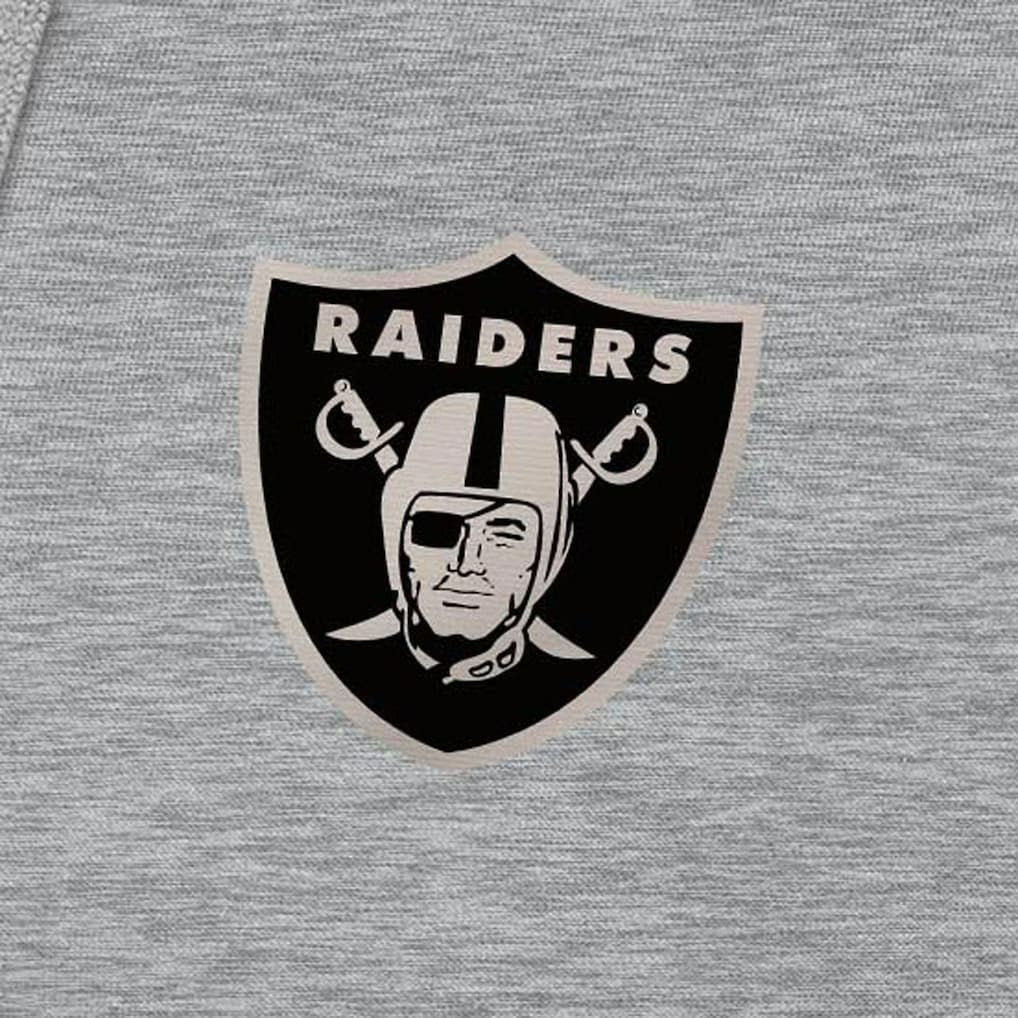 NFL Las Vegas Raiders Antigua Brushed Carbon Victory Pullover Hoodie