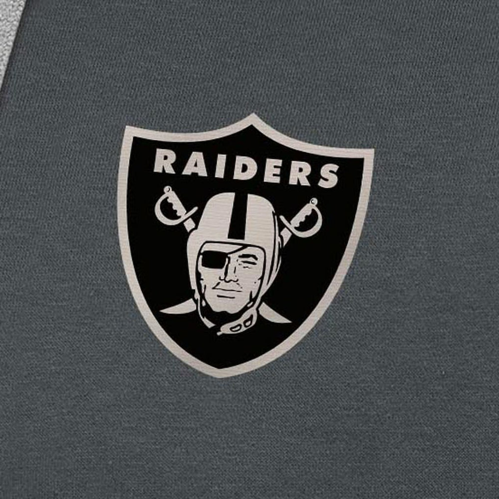 NFL Las Vegas Raiders Antigua Brushed Carbon Victory Pullover Hoodie